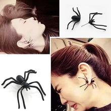 Load image into Gallery viewer, Halloween Gothic Spider Earrings