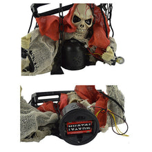 Load image into Gallery viewer, Halloween Prop Animated Caged Skeleton