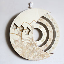 Load image into Gallery viewer, Wooden Wall Mounted Moon Calendar