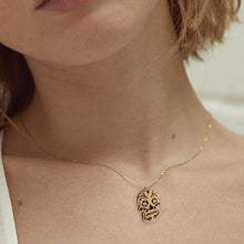 Load image into Gallery viewer, Vintage Skeleton Pendant Necklace
