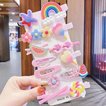 Load image into Gallery viewer, Rainbow Hair Clip Set