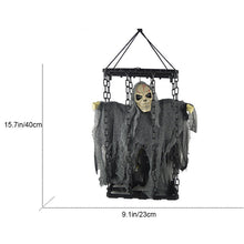 Load image into Gallery viewer, Halloween Prop Animated Caged Skeleton