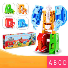 Load image into Gallery viewer, English Letters Deformed Dinosaur Toys