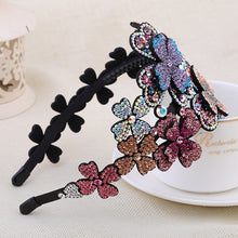Load image into Gallery viewer, Crystal Flower Headband