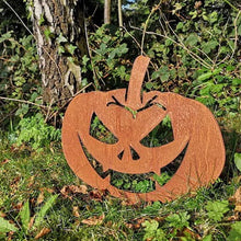Load image into Gallery viewer, Metal Halloween Pumpkin Decoration