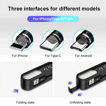 Load image into Gallery viewer, 3-in-1 Magnetic Portable Charging Cable