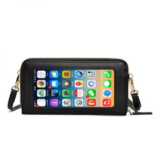 Load image into Gallery viewer, Touch Screen RFID Blocking Cellphone Purse