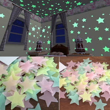Load image into Gallery viewer, 3D Glowing Stars and Moon Stickers