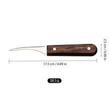 Load image into Gallery viewer, Stainless steel shrimp tool with wooden handle