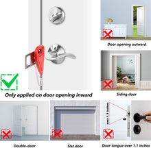 Load image into Gallery viewer, Portable Door Lock