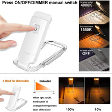 Load image into Gallery viewer, Rechargeable Book Reading LED Light