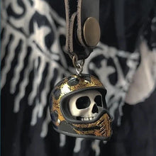 Load image into Gallery viewer, Colorful Skull Helmet Keychain