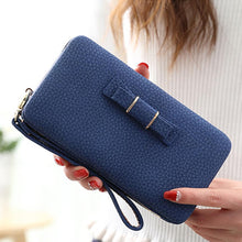 Load image into Gallery viewer, Women Bowknot Long Wallet