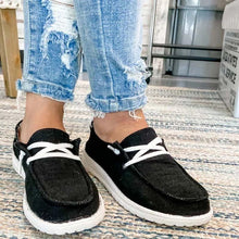 Load image into Gallery viewer, Women's Canvas Lace-Up Sneakers