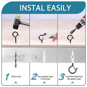 Square Snap Hanging Hooks