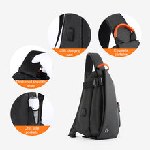 Load image into Gallery viewer, Men&#39;s waterproof crossbody chest bag