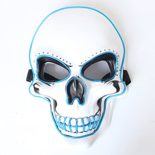 Load image into Gallery viewer, Halloween Mask LED Light Up Scary Skull Mask