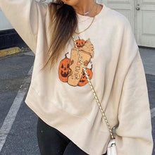 Load image into Gallery viewer, Pumpkin Print Hoodie for Women