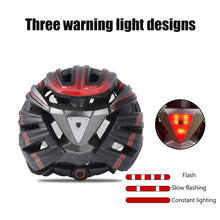 Load image into Gallery viewer, Bike Helmet with Goggles Visor and LED Back Light