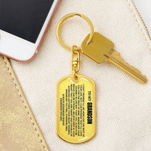 Load image into Gallery viewer, 🎁Perfect Christmas Gift to Grandson-Personalized Keychain