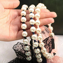 Load image into Gallery viewer, Pearl Lace Streamer Headband