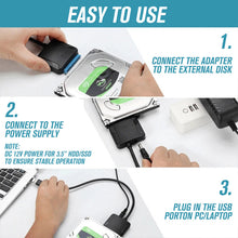 Load image into Gallery viewer, USB 3.0 to SATA III Hard Drive Adapter