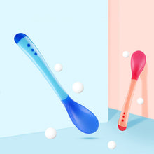 Load image into Gallery viewer, Silicone Heat-Sensitive Spoons for Baby