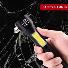 Load image into Gallery viewer, Safety Hammer Glare Flashlight