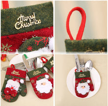 Load image into Gallery viewer, Santa snowman elk Silverware Holders