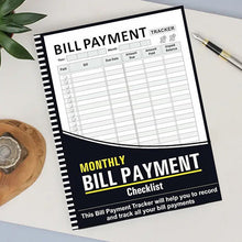Load image into Gallery viewer, Bill Tracker Notebook