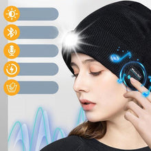 Load image into Gallery viewer, LED Light Bluetooth Warm Hat
