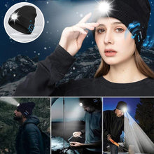 Load image into Gallery viewer, LED Light Bluetooth Warm Hat