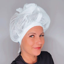 Load image into Gallery viewer, Net Plopping Cap For Drying Curly Hair