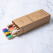 Load image into Gallery viewer, New Design Mixed Color Bamboo Toothbrush