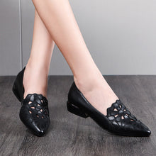 Load image into Gallery viewer, Soft surface hollow embroidered casual shoes