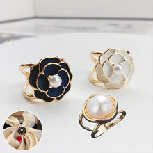Load image into Gallery viewer, Delicate Camellia Scarf Buckle