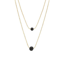 Load image into Gallery viewer, Lava Stone Pendant Essential Oil Diffuser Multilayer Necklace
