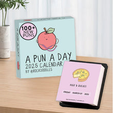 Load image into Gallery viewer, 2025 A Pun A Day Desktop Calendar