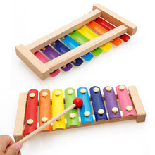 Load image into Gallery viewer, Wooden Octave Knocking Piano Baby Beat Xylophone