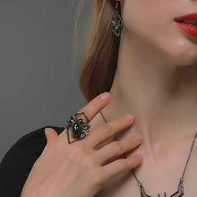 Load image into Gallery viewer, Retro Style Halloween Spider Jewelry Set