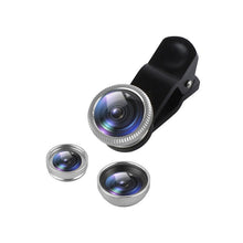 Load image into Gallery viewer, 3 in 1 Clip on 180 Degree Fish Eye Lens