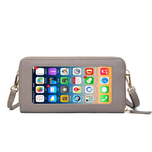 Load image into Gallery viewer, Touch Screen RFID Blocking Cellphone Purse