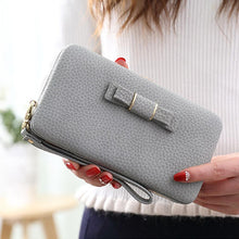 Load image into Gallery viewer, Women Bowknot Long Wallet