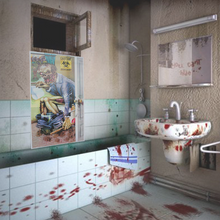 Load image into Gallery viewer, Skeleton Restroom Door Sticker