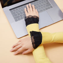 Load image into Gallery viewer, Lace Edge Fake Sleeves