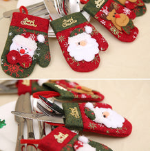 Load image into Gallery viewer, Santa snowman elk Silverware Holders