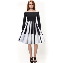 Load image into Gallery viewer, Off Shoulder Long Sleeve Dress