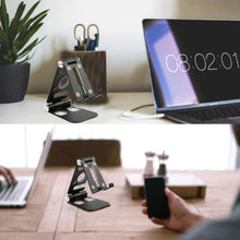 Load image into Gallery viewer, Foldable Storage Stand For Phone, Tablet