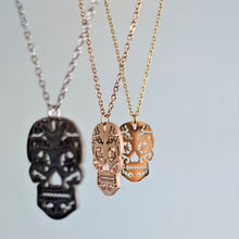 Load image into Gallery viewer, Vintage Skeleton Pendant Necklace