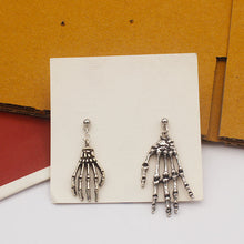 Load image into Gallery viewer, Women&#39;s Asymmetric Skull Hand Earrings